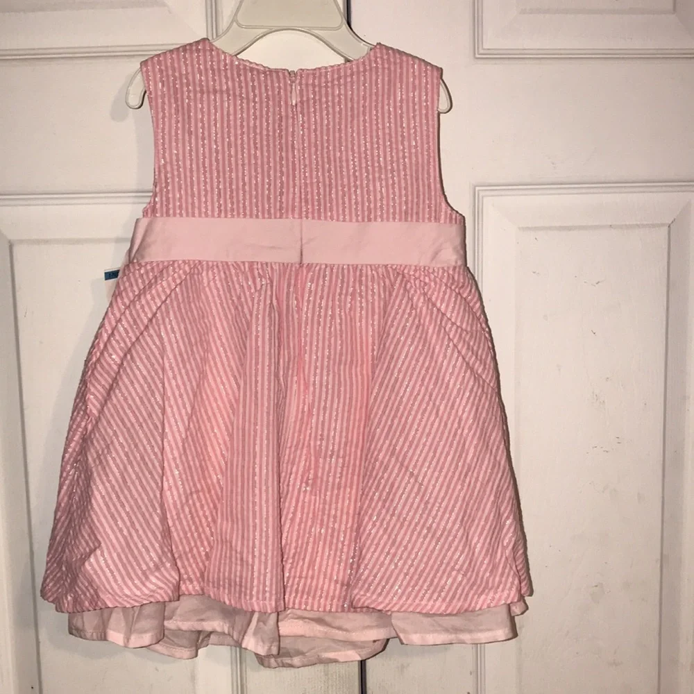 Girl’s NWT 2-pc Greendog Seersucker Dress Set